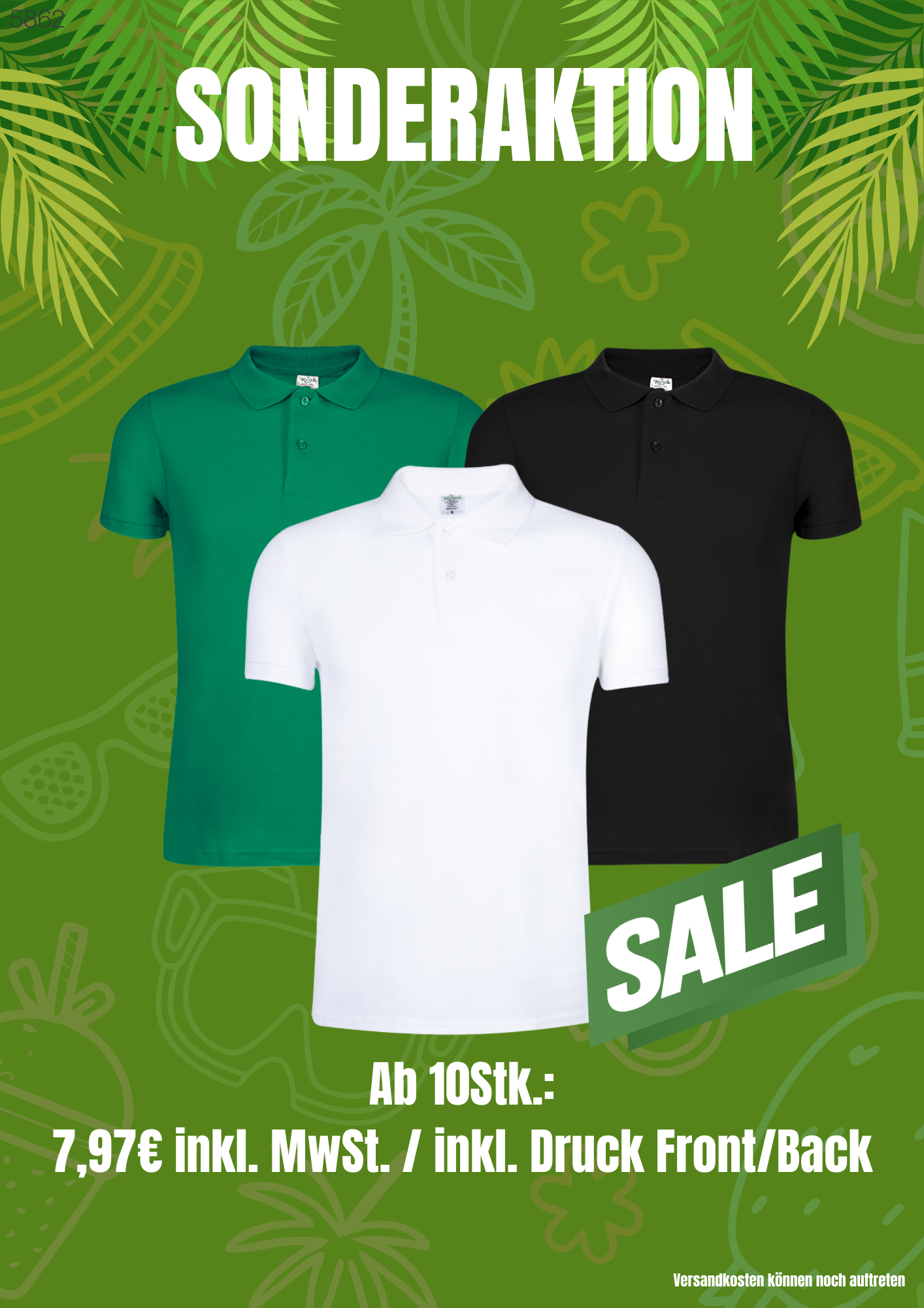 Sonderaktion-Polo-Shirts/ ab 7,97€ inkl. Druck und MwSt.