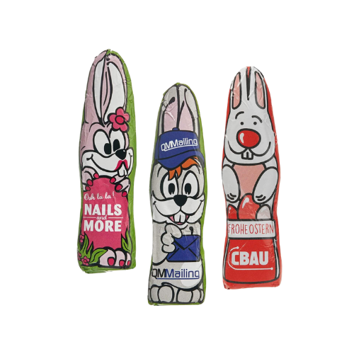 Mini-Schoko-Osterhase- inkl. Layoutservice (Siehe Beschreibung)
