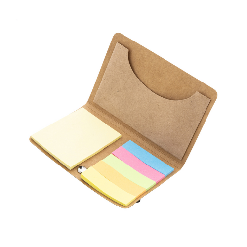 Haftnotizblock mit Kartenfach