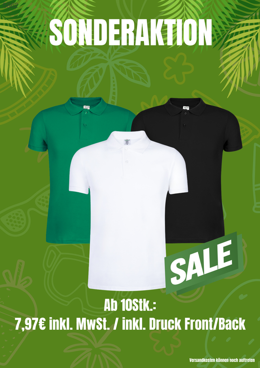 Sonderaktion-Polo-Shirts/ ab 7,97€ inkl. Druck und MwSt.