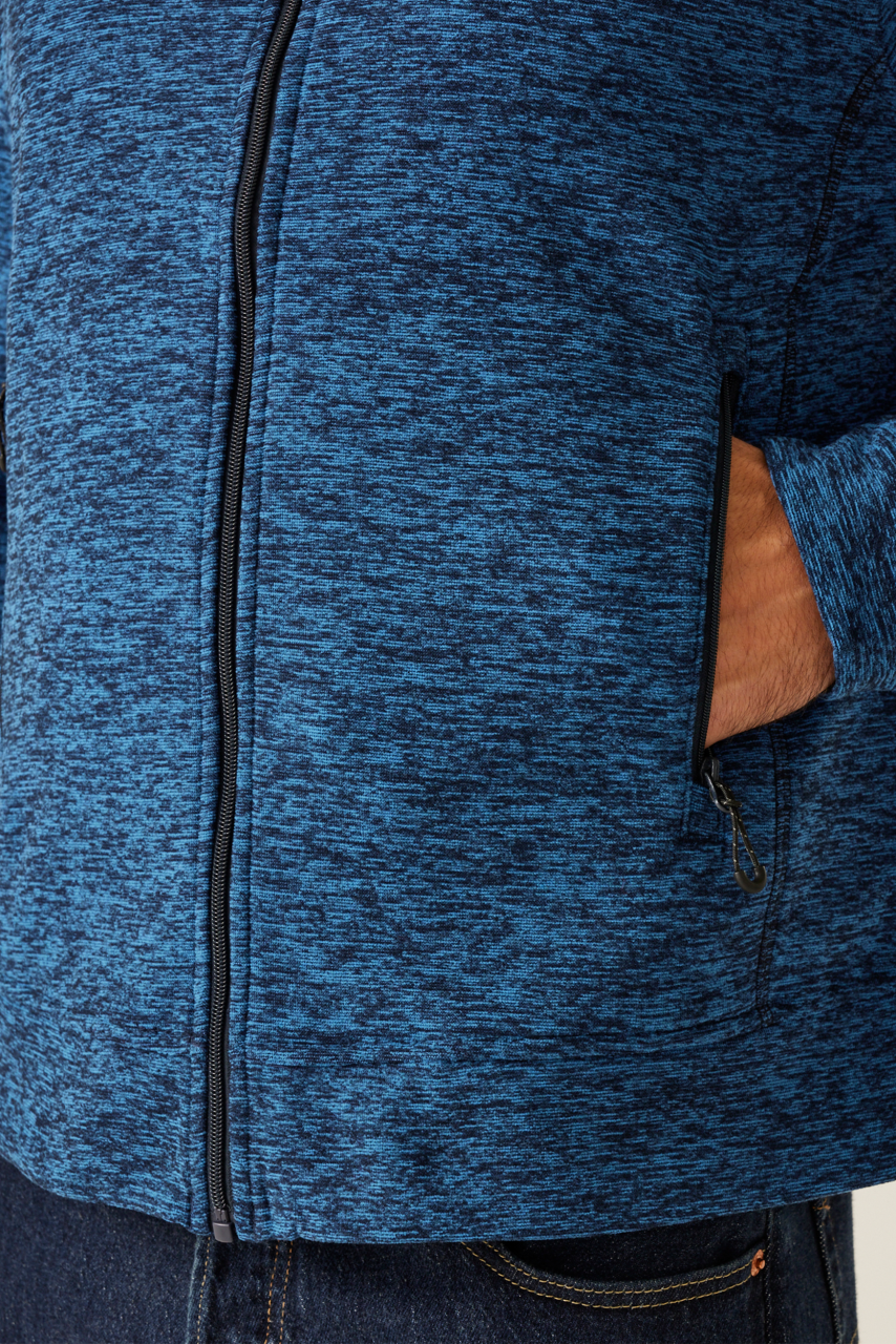 THORNLY MEN - FULL ZIP MARL FLEECE